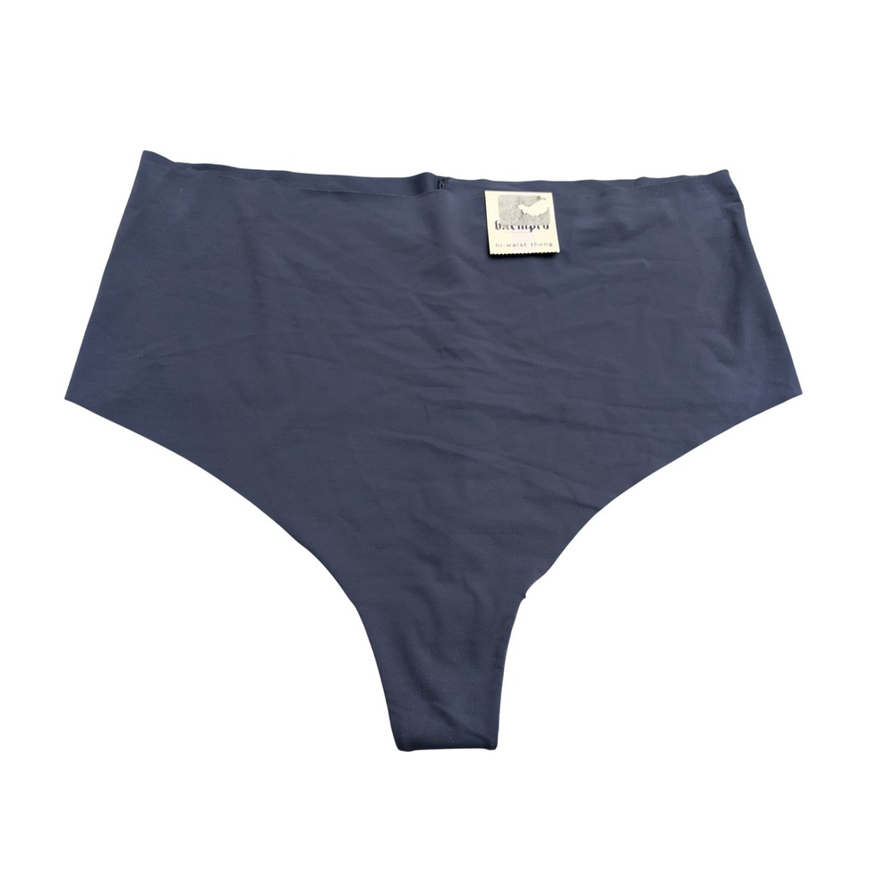 b.tempt'd 979267 Hi Waist Thong Size 8‎ - XL Dusky Blue NWT